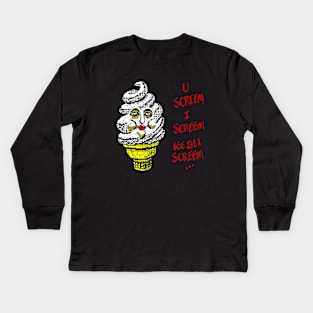 Happy Ice Cream Kids Long Sleeve T-Shirt